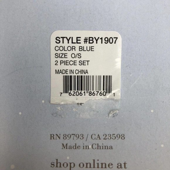 NWT Vitamins Baby lovey security blanket blue elephant set of two 2012 rare - Picture 4 of 10